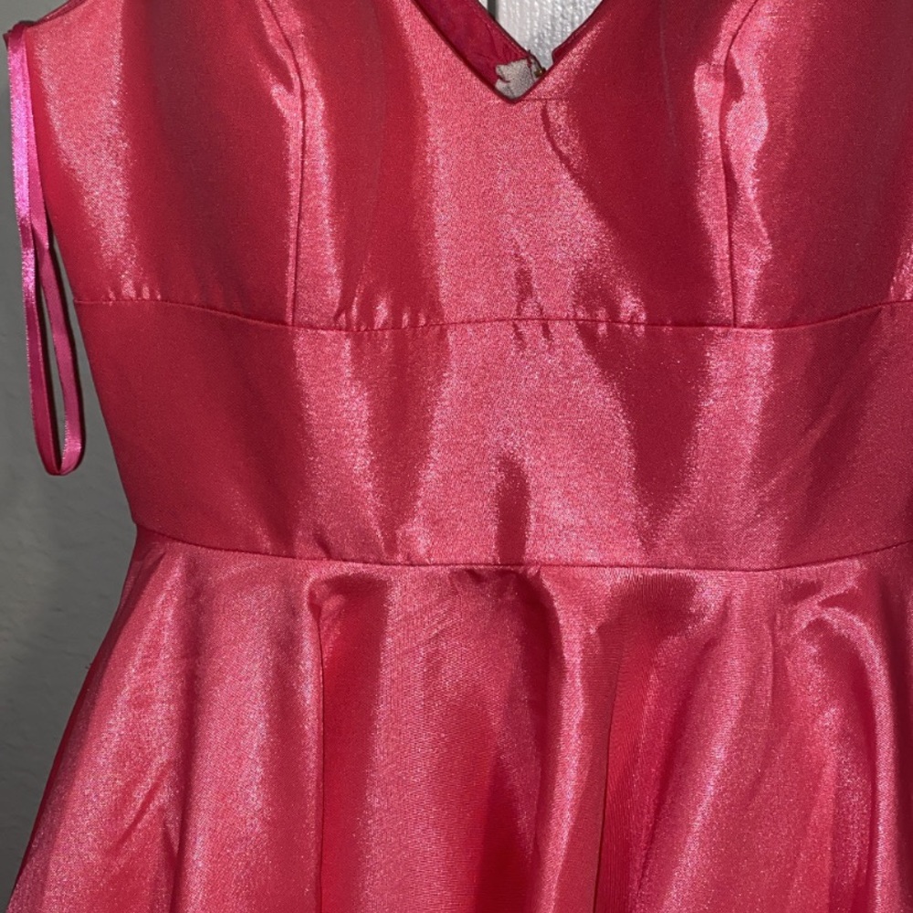 Formal short pink dress
